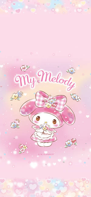 Pink My Melody wallpaper — iPhone 15 Pro Fundal