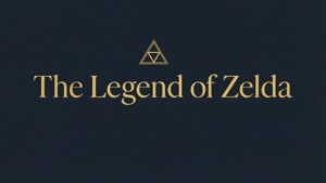 Un fundal de ecran minimalist cu tipografie pentru The Legend of Zelda. — Zelda Fundal