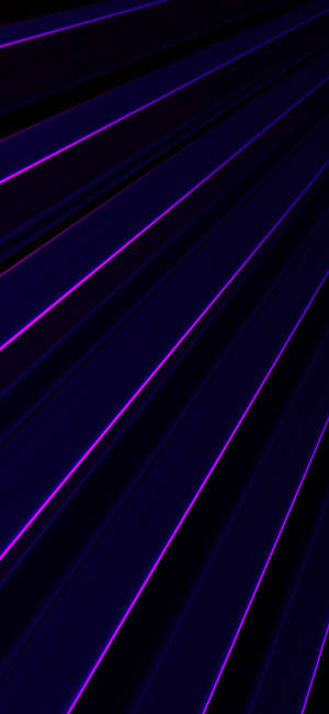 Linii Estetice Strălucitoare Negre și Violet — iPhone 12 Fundal