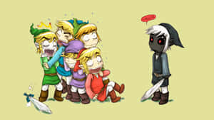 Link învăluit în aura unei săbii puternice – Sabia Maestrului — Legend of zelda GIF Fundal