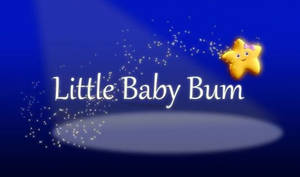 Little Baby Bum Stea Dansatoare — Albastru închis estetic GIF Fundal
