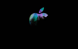 Vopsea spray abstractă colorată a logo-ului Apple pentru fundal MacBook Pro. — MacBook Pro Fundal