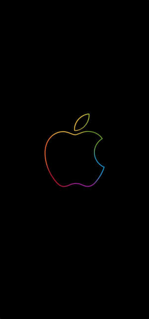 Logo Apple Rainbow Radiant pe Fundal Elegant de iPhone — Galaxy A17 Fundal
