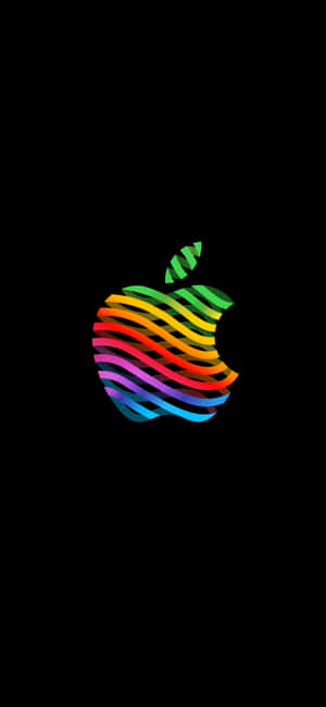 Logo Apple Retro — iPhone X Fundal