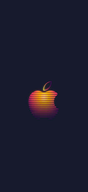 Logo Apple Retro — iPhone Xs Max Fundal