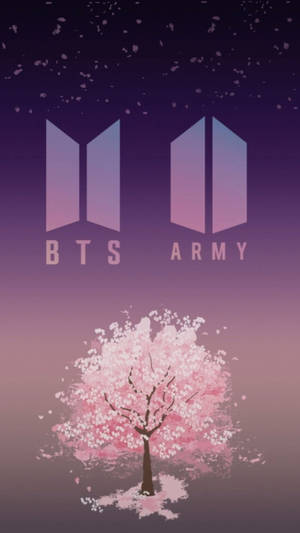 Logo BTS ARMY mov estetic — Mov violet estetic Fundal