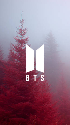 Tapet estetic cu logo BTS — Logo bts GIF Fundal