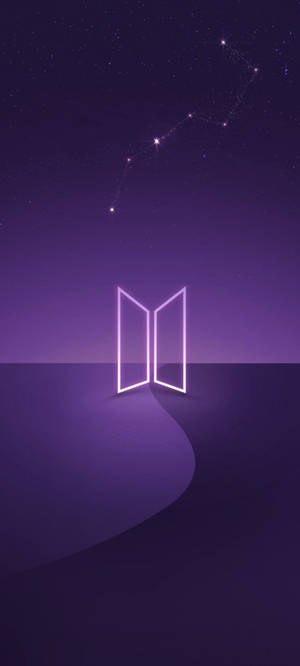 fundal logo BTS violet — Logo bts GIF Fundal