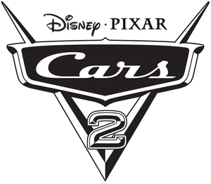 Cars2 Logo Negru - Siluetă Logo Disney Cars