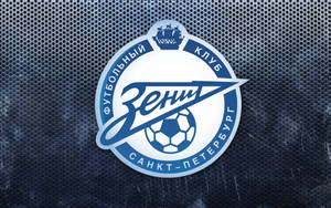 Wallpaper desktop cu logo-ul FC Zenit Sankt Petersburg.
