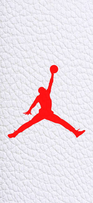 Logo Jordan pânză din piele albă wallpaper — iPhone 18 Pro Fundal