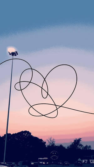 Logo Love Yourself BTS Estetic — Dragoste estetică Fundal