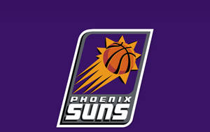 Fond de ecran Logo NBA Phoenix Suns în Violet — Simplu Fundal