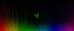 Tapet logo Razer verde. — 2560x1080 Fundal