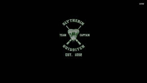 Logo Slytherin Estetic Harry Potter — Estetică Slytherin Fundal