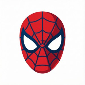 Logo vectorial minimalist Spiderman pe fundal alb — Spiderman Fundal