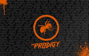 Logo-ul trupei The Prodigy — Portocaliu estetic GIF Fundal