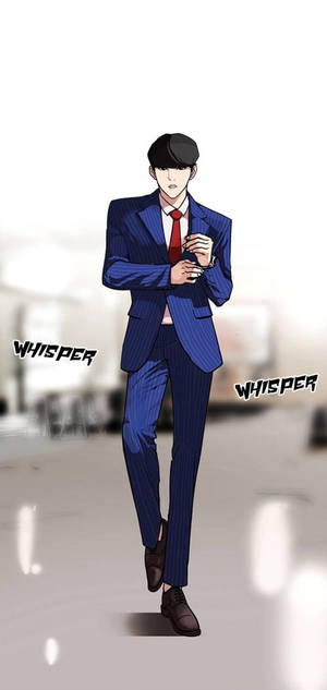 Wallpaper Lookism Daniel Park în costum — iPhone 12 Pro Fundal
