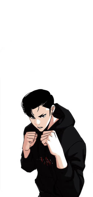 Fond de ecran Lookism Zack pugna — iPhone 12 Fundal