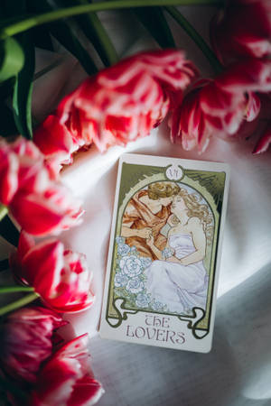 Lovers Tarot Card — Xiaomi Pad 7S Pro 12.5 Fundal
