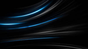 Fond de ecran abstract cu lumini lineare negre și albastre