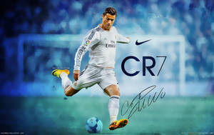 Cristiano Ronaldo Lucrare de Artă cu Efect de Vopsea wallpaper.