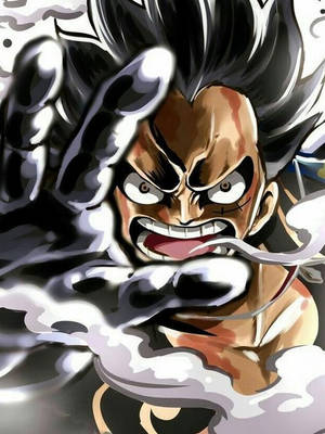 Luffy Gear 4 Cap Furios Cadru Apropiat wallpaper — Luffy gear 4 Fundal