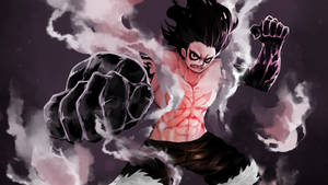 Fond de ecran Luffy Gear 4 Forma Întunecată — Luffy gear 4 Fundal