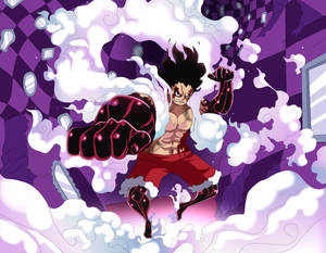 Fond de ecran Luffy Gear 4 Poster Violet — Luffy gear 4 Fundal