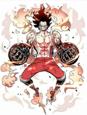 Fond de ecran Luffy Gear 4 zâmbește — Luffy gear 4 Fundal