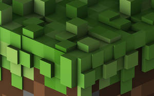 Minecraft pământ iarbă în cubic HD wallpaper
