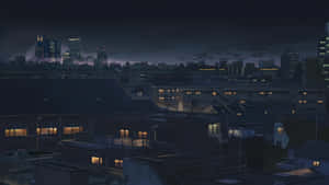 Imagini cu Anime City — Oraș anime GIF Fundal