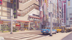 Imagini cu Anime City — Oraș anime GIF Fundal