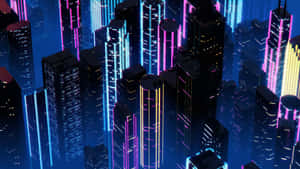 Fundal Oraș Neon — Oraș neon Fundal