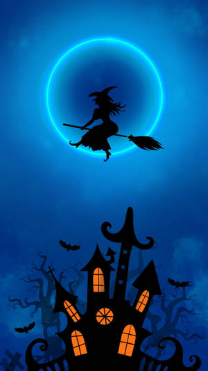 Fond de ecran Lună Neon de Halloween