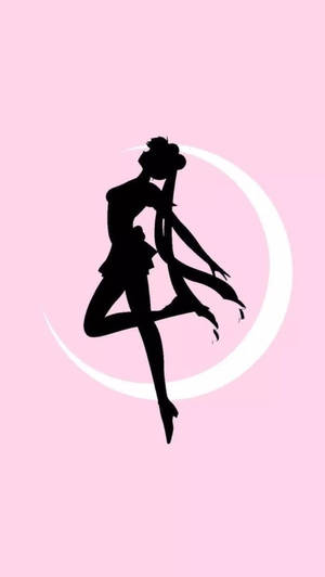 Lună Semilună Roz Sailor Moon iPhone