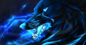Lup albastru cool [wallpaper] — Albastru cool Fundal