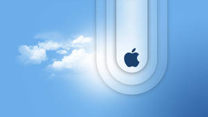 Macbook Air Logo în Nori — MacBook Air Fundal