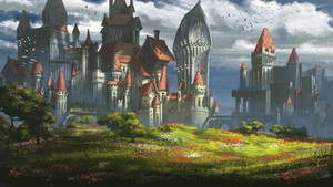 Previzualizare wallpaper castel, arhitectură, clădire, artă — iMac Fundal