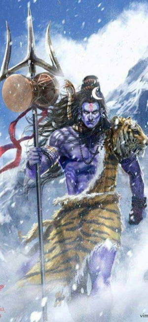 Mahakal Snowy Mountain — Samsung S23 Ultra Fundal