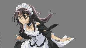 Fond de ecran Maid Sama Misaki Ayuzawa în rochie de maid — Studio Display Fundal