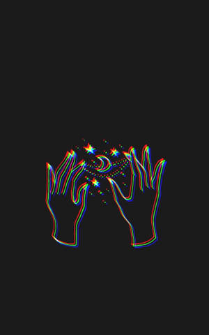 Wallpaper estetic cu mâini magice pentru iPhone — Estetic pentru iPhone Fundal
