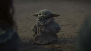 Mandalorian Yoda — Kawaii broască Fundal