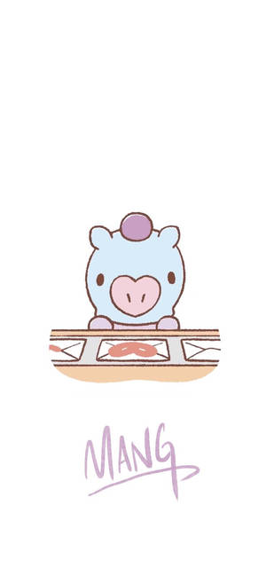 Fond de ecran artwork Mang Bt21 — iPhone 18 Pro Max Fundal