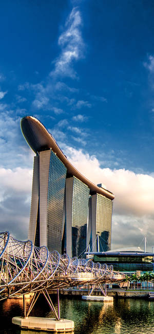 Marina Bay Sands Norii Telefonului — Galaxy A07 Fundal