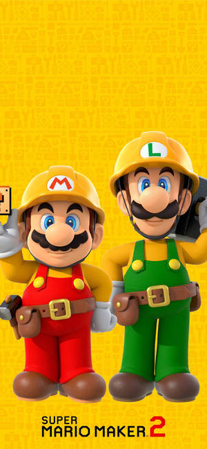 Mario și Luigi — Galaxy A18 Fundal