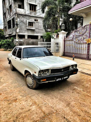 Mașină Ambassador Vintage Hindustan Motors — HMD Terra M Fundal