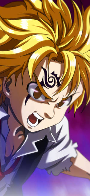 Meliodas furios căpitanul Seven Deadly Sins wallpaper pentru telefon.
