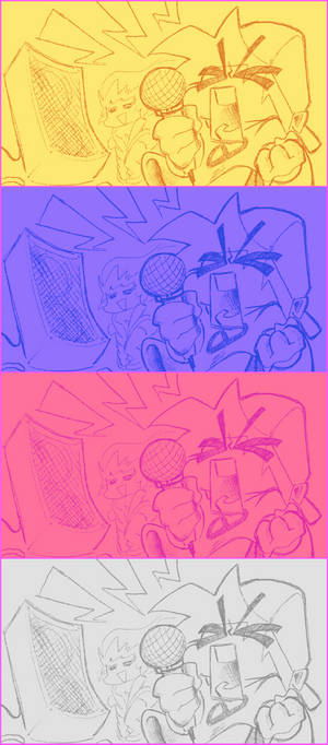 Menu Background Friday Night Funkin — Galaxy Z Flip Fundal
