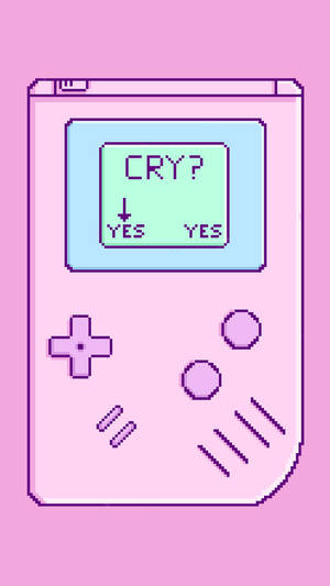 Tapet meniu plâns Game Boy roz